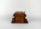 Decatur Industries Inc. Walnut Wood Pipe Stand/Humidor & Six Tobacco Pipes
