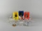 Lot of Walt Disney / Fanta Collector Pieces: 3 Glasses, 3 Bowls, Mini Bottle, & Mickey Mouse Pin