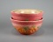 Vintage Lot of Four Hull “Sunglow” Mixing Bowls