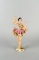 Vintage Dresden Germany Porcelain Pink & White Lace 8” Ballerina Figurine