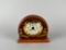 Gabriella Hand Crafted Desk Clock w/ Flourish Inlay Design, Italy