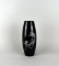 Asian 10.5” Black Stone Vase with Horse Design