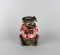 19th Century Majolica Elephant Figural Tobacco Lidded Humidor Jar