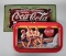 Two Metal Coca-Cola Themed Pieces: Sign & Serving Tray