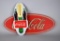 Two Coca-Cola Themed Wall Decor Signs, One is Two-Bottle Motif Thermometer