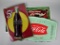 Lot of Three Metal Coca-Cola Themed Wall Items: Two Signs & Thermometer