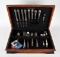 44 Pcs. Holmes & Edwards Inlaid Silverplate Flatware with Original Storage Case