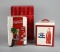 Lot of Two Coca-Cola Brand Ceramic Vending Machine-Shaped Lidded Canisters
