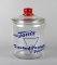 Tom's Toasted Peanuts Advertising Lidded Counter Top Jar w/ Red Embossed Knob