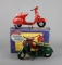 Lot of Two Xonex Limited Edition Coca-Cola Die-Cast Miniature Pedal Scooters Nos. 06985 & 05738