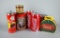 Lot of Seven Coca-Cola Metal Advertising Tins, Canisters, & Boxes