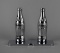 Vintage Chrome Coca-Cola Bottle Bookends