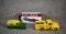 Three Ertl Die-Cast Advertising Vehicle Banks: Deere & Co., Wix Filters, & Coca-Cola