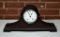 Antique Ansonia Tambour Shelf Clock, Dark Fumed Oak Case