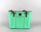 Dooney & Bourke Mint Green & Brown Leather Tote
