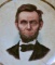 The Colonial Company Antique Framed Abraham Lincoln Plate
