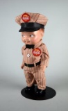 Vintage Buddy Lee Coca-Cola Delivery Man 12.5” Doll w/ Stand