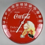 Vintage Thermometer Corp. Ohio Jumbo Dial 12” Round Coca-Cola Sprite Boy Thermometer