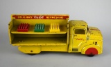 Vintage Marx Toys 1950s Metal Coca-Cola 13” Delivery Truck with Bottle Crates