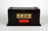 Vintage 1952 Numechron Coca-Cola Advertising Electric Desk Clock, Bakelite Case