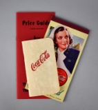 Vintage Coca-Cola Publications: Price Guide by Sidlow, Bridge Score Pad, Notepaper Booklet