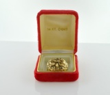 14K Gold Nugget Style Ring, Size 9.5 (without Sizer)