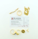 Lot of 18K, 14K and 10K Gold Jewelry