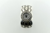 Sterling Silver Cuff Bracelet Nadia Quartz Watch