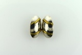 Sterling Silver Oval Bowl Earrings