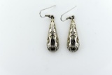 Sterling Silver Pierced Drop Earrings