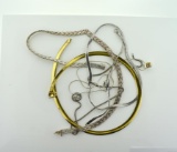 Lot of Five Sterling Silver Necklaces