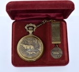 Vintage Westclox  Pocket Watch with Fob & Chain in Original Presentation Case