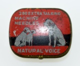 Antique RCA Natural Voice Extra Talking Machine Needles & Tin with Nipper Dog Motif