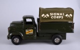 Vintage Buddy L Moline Pressed Steel Corp. Army Signal Corps 14” Transport Truck