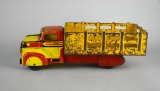 Vintage 1940s Marx Toys Pressed Steel 13” Stake Body Delivery Truck