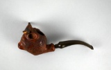 French #54 Carved Briar Bull Head Pipe