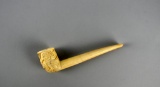 Antique Carved Ivory Dragon Pipe