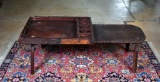 Antique Hand Made Southern Yellow Pine Cobbler's Bench with Old Red Varnish