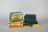 Lot of Four Vintage Tobacco Product Tins or Package: Players, Edgeworth, Camel, & Old Gold