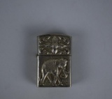 Vintage Thai Cigarette Lighter w/ Elephant & Dragon Motifs
