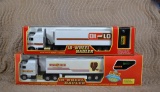 Lot of Two Grocery Store Advertising Remote Control 18-Wheel Haulers: Bi-lo & Winn Dixie
