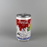 The Coca- Cola Co. 10.5” “Ice Cold” Polar Bears with Sodas in Snow Cookie Jar, 2004