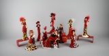 Lot of Ten Coca-Cola Collection Figures From Timeless Refreshment, Relaxing Moments, & Other