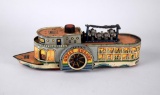 Vintage 1960s “Great Swanee” Tin Litho Friction Toy River Steamboat, Japan
