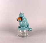 Cute Squirrel Nut Grinder/Chopper One Cup Glass Jar