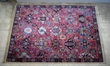 Fine Karastan “Williamsburg Rug” Kerman Vase 4.3 x 5.9' Wool Rug