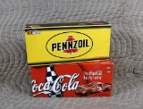 Action Racing Collectibles 1998 Monte Carlo Race Cars: S. Park #1 Pennzoil & D. Earnhardt #3 Coke