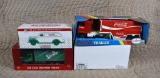 Lot of Four Advertising Die-Cast & Other Model Cars: Krispy Kreme, Sprite, & Coca-Cola