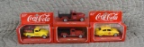 Lot of Four Solido Coca-Cola Adverting Die-Cast Toy Vehicles 1:43
