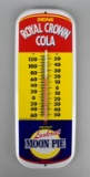RC Cola / Lookout Moon-Pie “Drink Royal Crown Cola” Metal 16” Advertising Thermometer